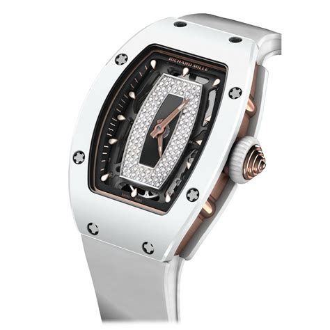 richard mille rm 07-01 atz white ceramic|Richard Mille automatic winding watch.